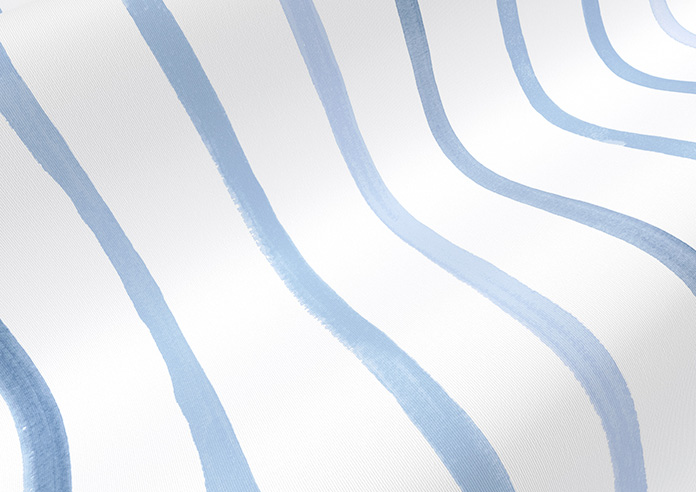 Laura Ashley Painterly Stripe, Blue - Roller Blind - Image 4